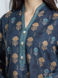 Edenrobe Allure Charcoal Khaddar 3-Piece Suit | EWU6A3-37056-3P
