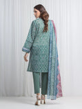 Edenrobe Allure Green Lawn 3-Piece Suit | EWU6A1-36865-3P