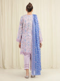 Edenrobe Allure Lavender Lawn 3-Piece Suit | EWU6A1-36697-3P