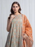 Edenrobe Allure Sage Green Lawn 3-Piece Suit | EWU6A1-36853-3P