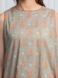 Edenrobe Allure Sage Green Lawn 3-Piece Suit | EWU6A1-36853-3P