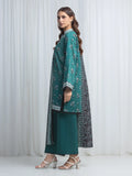 Edenrobe Allure Green Lawn 3-Piece Suit | EWU6A1-36859-3P