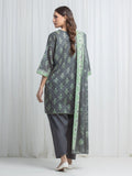 Edenrobe Allure Grey Lawn 3-Piece Suit | EWU6A1-36845-3P