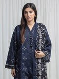 Edenrobe Allure Navy Khaddar 3-Piece Suit | EWU6A3-37033-3P