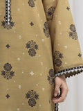 Edenrobe Allure Olive Khaddar 3-Piece Suit | EWU6A3-37036-3P