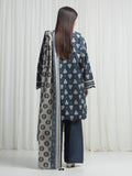 Edenrobe Allure Teal Khaddar 3-Piece Suit | EWU6A3-37006-3P