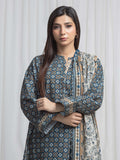 Edenrobe Allure Teal Khaddar 3-Piece Suit | EWU6A3-37010-3P