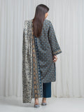 Edenrobe Allure Teal Khaddar 3-Piece Suit | EWU6A3-37010-3P