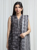 Edenrobe Allure Black Khaddar 3-Piece Suit | EWU6A3-37008-3P