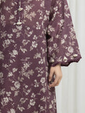 Edenrobe Allure Brown Khaddar 3-Piece Suit | EWU6A3-37001-3P