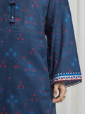Edenrobe Allure Blue Khaddar 3-Piece Suit | EWU6A3-37037-3P