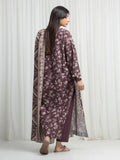 Edenrobe Allure Brown Khaddar 3-Piece Suit | EWU6A3-37001-3P