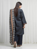 Edenrobe Allure Teal Khaddar 3-Piece Suit | EWU6A3-37002-3P