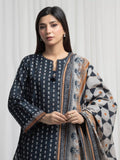 Edenrobe Allure Teal Khaddar 3-Piece Suit | EWU6A3-37002-3P
