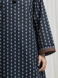 Edenrobe Allure Teal Khaddar 3-Piece Suit | EWU6A3-37002-3P