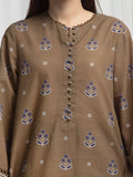 Edenrobe Allure Olive Khaddar 3-Piece Suit | EWU6A3-37029-3P