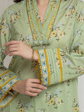Edenrobe Allure Olive Lawn 3-Piece Suit | EWU6A1-36606-3P