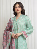 Edenrobe Allure Mint Green Lawn 3-Piece Suit | EWU6A1-36617-3P