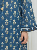Edenrobe Allure Blue Lawn 3-Piece Suit | EWU6A1-36768-3P