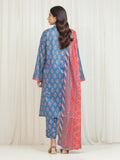 Edenrobe Allure Blue Lawn 3-Piece Suit | EWU6A1-36756-3P