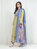 Edenrobe Allure Green Lawn 3-Piece Suit | EWU6A1-36753-3P
