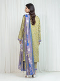 Edenrobe Allure Green Lawn 3-Piece Suit | EWU6A1-36753-3P
