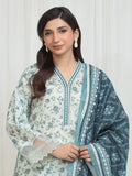 Edenrobe Allure Grey Lawn 3-Piece Suit | EWU6A1-36750-3P