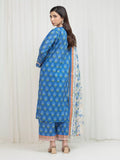 Edenrobe Allure Blue Lawn 3-Piece Suit | EWU6A1-36760-3P