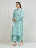 Edenrobe Allure Green Lawn 3-Piece Suit | EWU6A1-36674-3P