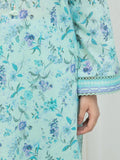 Edenrobe Allure Green Lawn 3-Piece Suit | EWU6A1-36674-3P