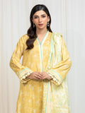 Edenrobe Allure Olive Lawn 3-Piece Suit | EWU6A1-36757-3P
