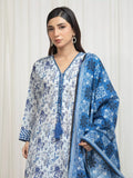 Edenrobe Allure Ink Blue Lawn 3-Piece Suit | EWU6A1-36755-3P