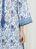 Edenrobe Allure Ink Blue Lawn 3-Piece Suit | EWU6A1-36755-3P