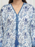 Edenrobe Allure Ink Blue Lawn 3-Piece Suit | EWU6A1-36755-3P