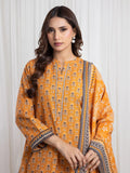 Edenrobe Allure Orange Khaddar 3-Piece Suit | EWU6A3-37084-3P