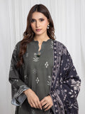 Edenrobe Allure Green Khaddar 3-Piece Suit | EWU6A3-37082-3P