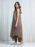 Edenrobe Allure Brown Khaddar 3-Piece Suit | EWU6A3-37012-3P