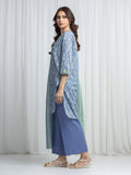 Edenrobe Allure Blue Khaddar 3-Piece Suit | EWU6A3-37027-3P