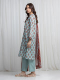Edenrobe Allure Green Khaddar 3-Piece Suit | EWU6A3-37024-3P
