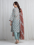 Edenrobe Allure Green Khaddar 3-Piece Suit | EWU6A3-37024-3P