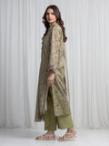 Edenrobe Allure Olive Khaddar 3-Piece Suit | EWU6A3-37016-3P