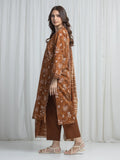 Edenrobe Allure Brown Khaddar 3-Piece Suit | EWU6A3-37013-3P