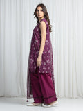 Edenrobe Allure Magenta Khaddar 3-Piece Suit | EWU6A3-37020-3P