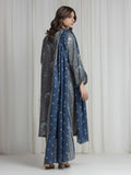 Edenrobe Allure Grey Lawn 3-Piece Suit | EWU6A1-36728-3P