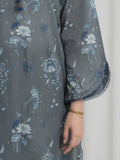 Edenrobe Allure Grey Lawn 3-Piece Suit | EWU6A1-36728-3P
