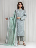Edenrobe Allure Grey Lawn 3-Piece Suit | EWU6A1-36726-3P