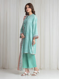 Edenrobe Allure Green Lawn 3-Piece Suit | EWU6A1-36733-3P