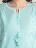 Edenrobe Allure Green Lawn 3-Piece Suit | EWU6A1-36733-3P
