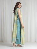 Edenrobe Allure Turquoise Lawn 3-Piece Suit | EWU6A1-36735-3P