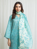 Edenrobe Allure Green Lawn 3-Piece Suit | EWU6A1-36663-3P